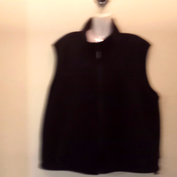 Eddie Bauer Navy Polartec Fleece Vest - Picture 2 of 14